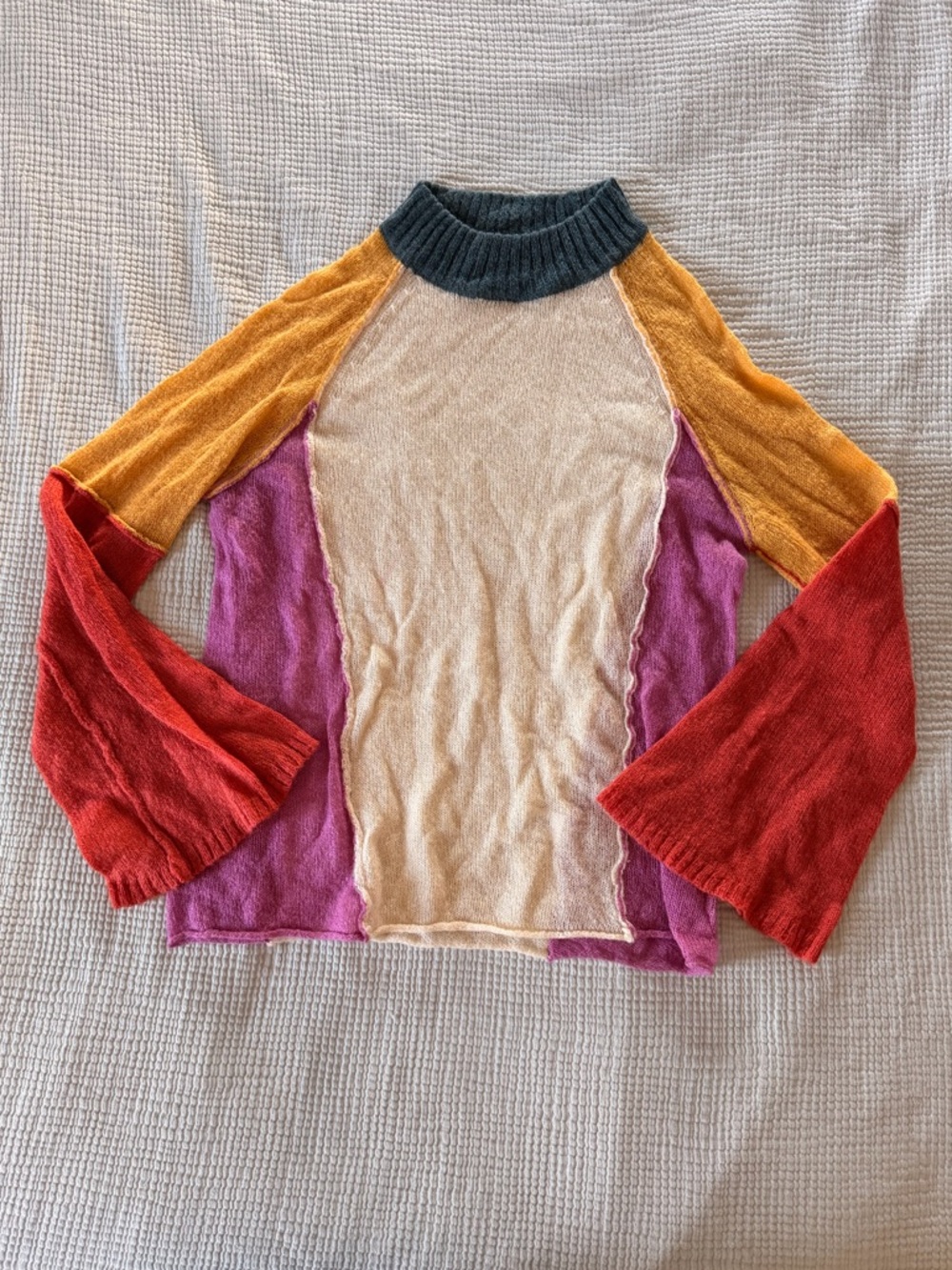 Promesa Colorblock Bohemian Sweater